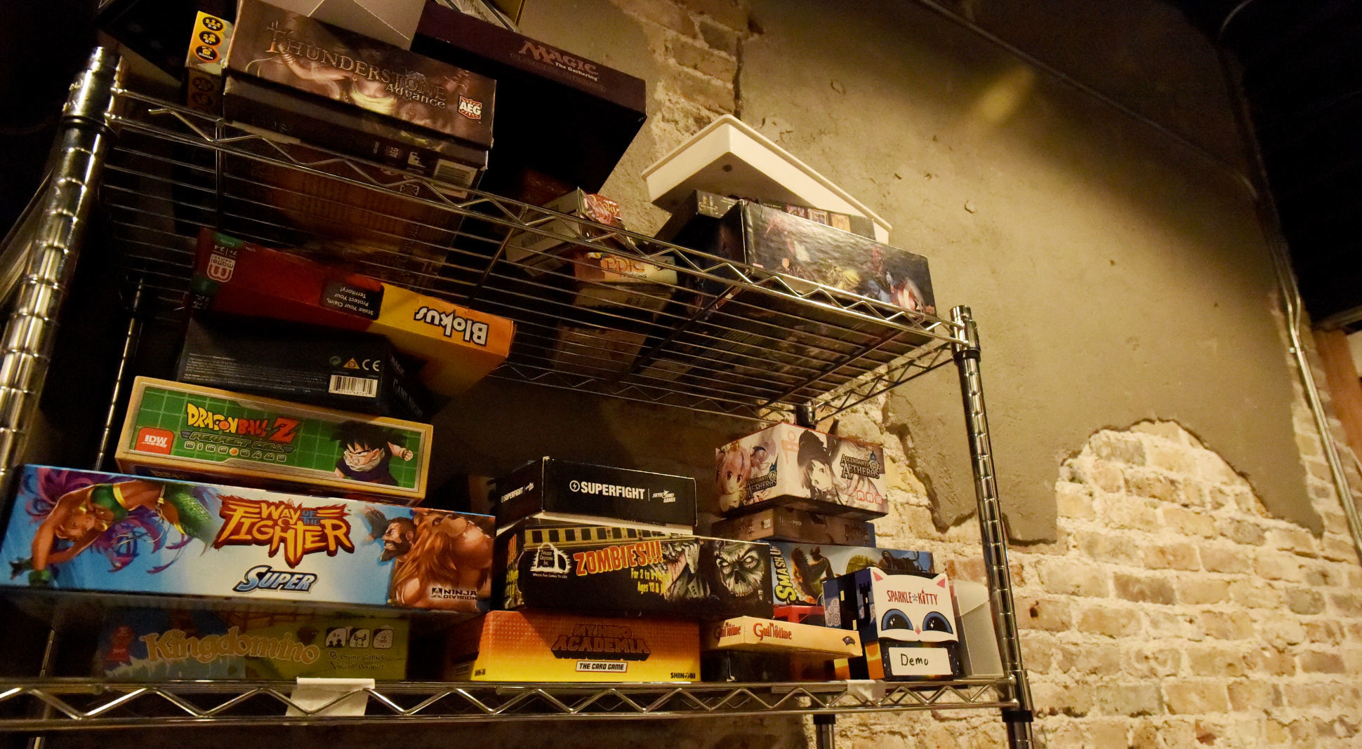 A wall of games